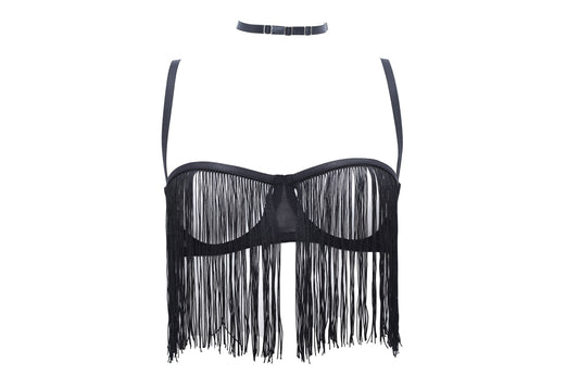 Noir Fringe Set