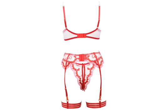 Pixel Heart Lingerie Set